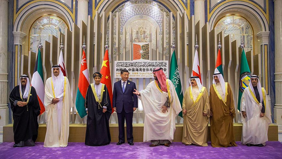 الرئيس الصيني شي جين بينغ في ختام قمة مع قادة دول الخليج في الرياض، 9 ديسمبر 2022.