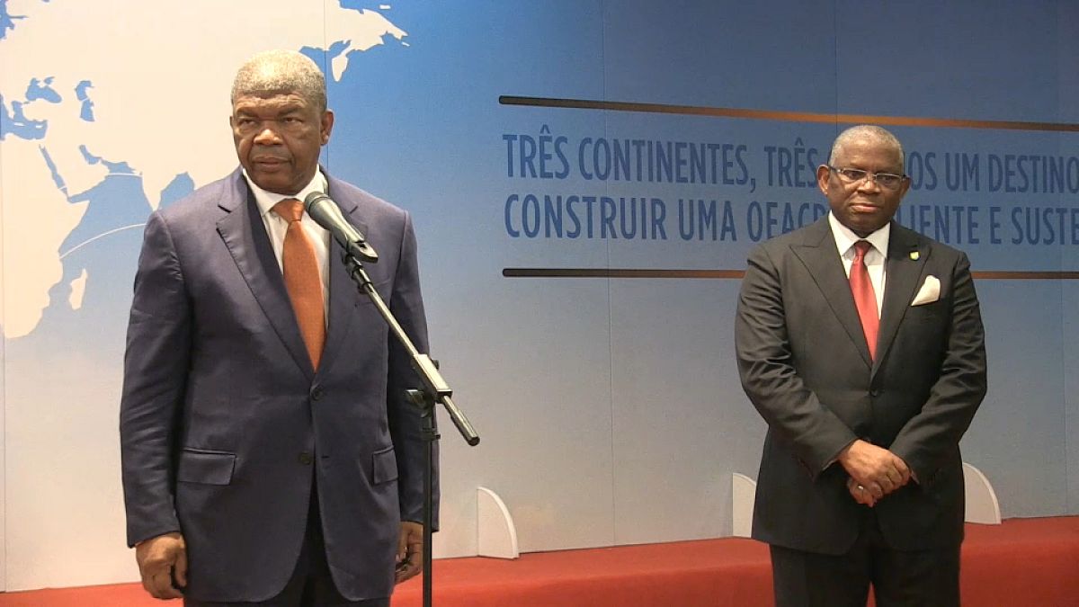 Conferência de imprensa do Presidente de Angola e do Secretário-geral da OEACP 