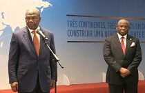 Conferência de imprensa do Presidente de Angola e do Secretário-geral da OEACP 