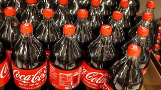 Coca-Cola displayed in a supermarket in Toulouse, southwestern France.