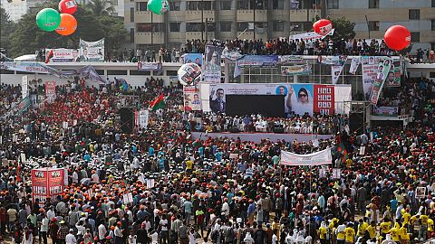 A BNP official claimed approximately 200,000 people joined the rally
