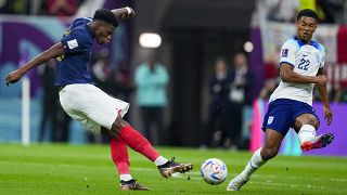 Momento del partido Francia-Inglaterra