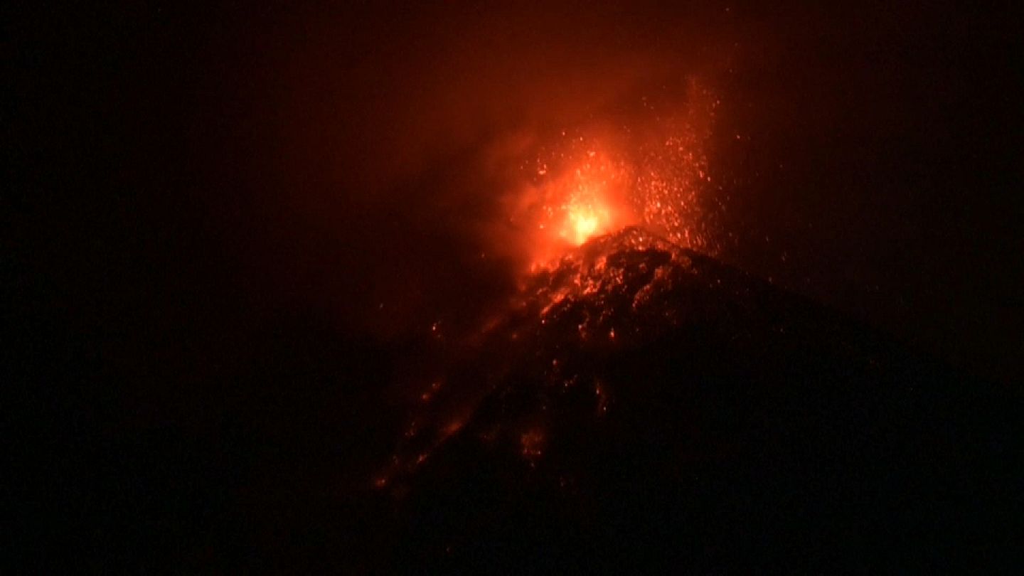 Guatemala | Entra en erupción el volcán de Fuego con importantes flujos de  lava | Euronews