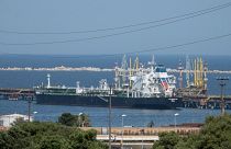 Sicilya açıklarında The San Sebastian petrol tankeri