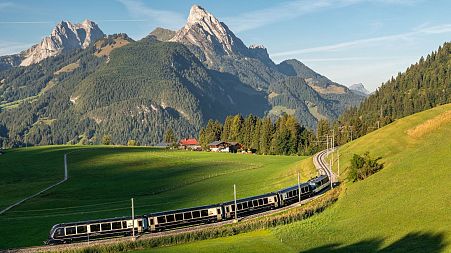 This new Swiss mountain train links Montreux to Interlaken in just over 3 hours.