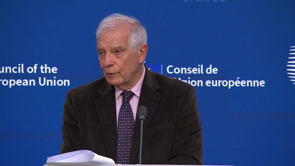  Josep Borrell, EU High Representative, speaking at the meeting 