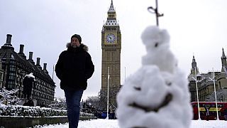 Neve em Londres, Inglaterra