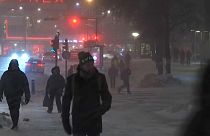 Capital da Finlândia ficou coberta de neve