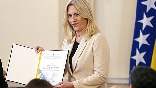 Željka Cvijanović,  à la tête de la présidence tournante en Bosnie