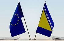 پرچم‌های بوسنی و اتحادیه اروپا