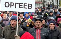 Protestierende in der moldawischen Hauptstadt