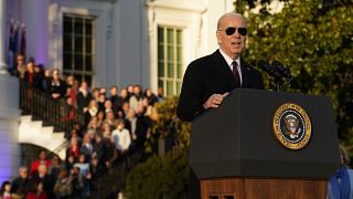 President Joe Biden speaks during a bill signing ceremony for the Respect for Marriage Act, Tuesday, Dec. 13, 2022, on the South Lawn of the White House in Washington. 