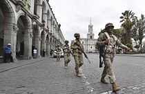 عناصر من الجيش في شوارع ليما