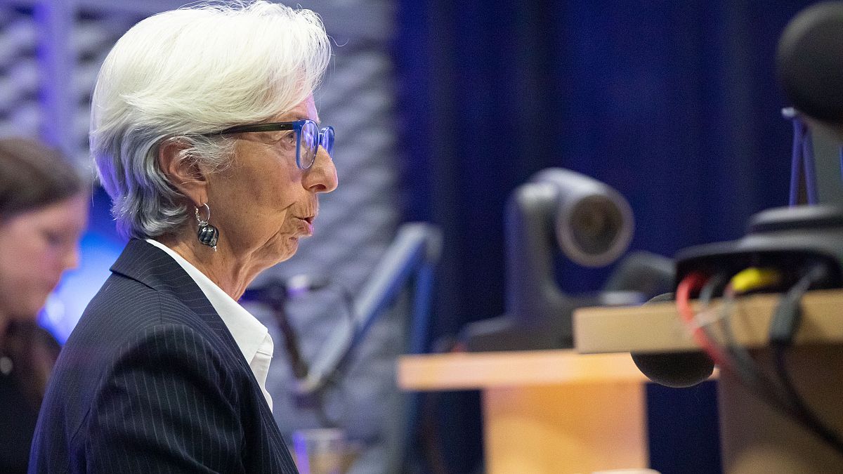 La presidenta del BCE, Christine Lagarde. 