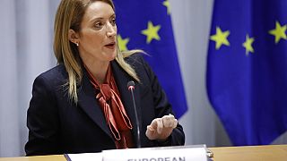 Roberta Metsola em Bruxelas