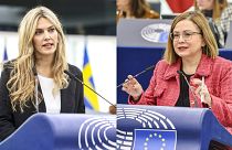 The European Chief Prosecutor requested the lifting of immunity of MEPs Eva Kail (left) and Maria Spyraki (right).