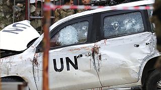 Το όχημα που δέχθηκε επίθεση στο νότιο Λίβανο