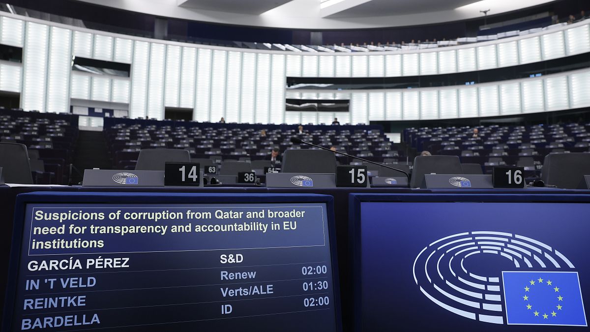 صورة من داخل البرلمان الأوروبي
