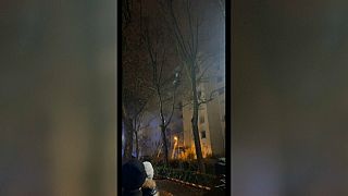 Phone footage of the fire filmed by a witness