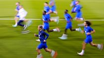 Французская сборная готовится к финальному матчу Чемпионата мира по футболу