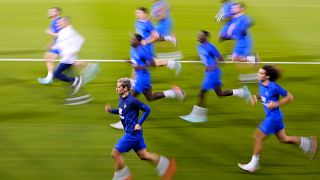 Entraînement équipe de France à Doha