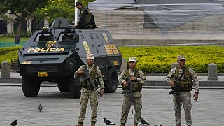 Guarda nacional em Lima