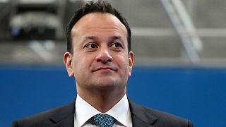 FILE - Irish Prime Minister Leo Varadkar arrives for an EU summit at the European Council building in Brussels, Feb. 21, 2020.