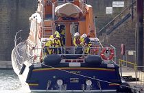 ميناء دوفر بعد عملية بحث وإنقاذ كبيرة انطلقت في القنال. 2022/12/14