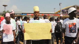 Акция протеста в столице Либерии