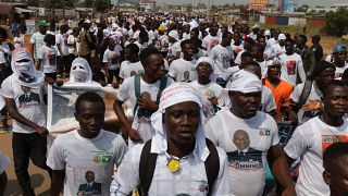 Liberians demonstrate aganst President Weah
