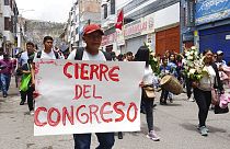 Peaceful protests in Peru