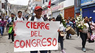 Peaceful protests in Peru