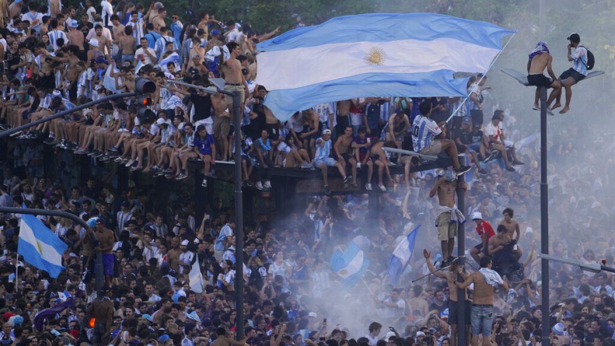 Les Argentins en liesse dans les rues de Buenos Aires, le 19 décembre 2022