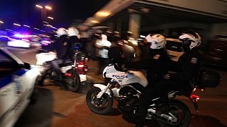 Μοτοσυκλετιστές της ελληνικής αστυνομίας - φώτο αρχείου