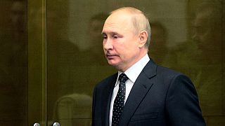 الرئيس الروسي فلاديمير بوتين يصل الى بيلاروس للقاء نظيره ألكسندر لوكاشنكو، 19 ديسمبر 2022.