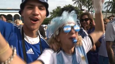 Argentina football fans celebrate World Cup win in Miami
