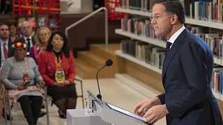 PM Mark Rutte at the National Archives in The Hague. Monday, 19 December 2022.
