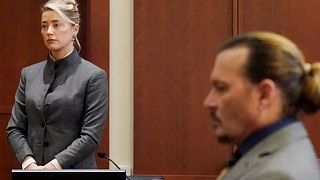 Amber Heard during the court hearings against Johnny Depp's defamation lawsuit