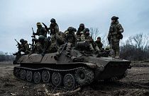 Un mezzo dell'esercito ucraino. 