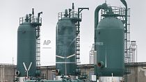 Barili di gas fotografati in un'industria di gas il 13 ottobre 2022 a Obergailbach, nella Francia dell'est.