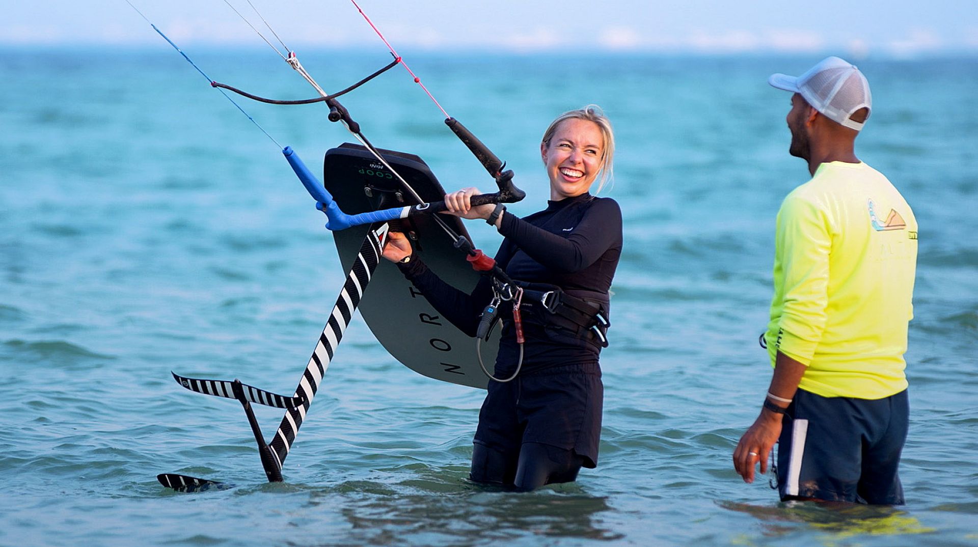 Meet the kitesurfing instructor harnessing the wind and waves in Qatar