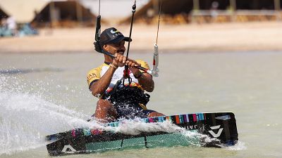 Rashid Al Mansoori competing in the NEOM Beach Games in the Kingdom of Saudi Arabia