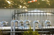 The landfall facility of the Nord Stream 1 pipeline and the transfer station of the OPAL gas pipeline, the Baltic Sea Pipeline Link, in Lubmin, Germany, on July 21, 2022.