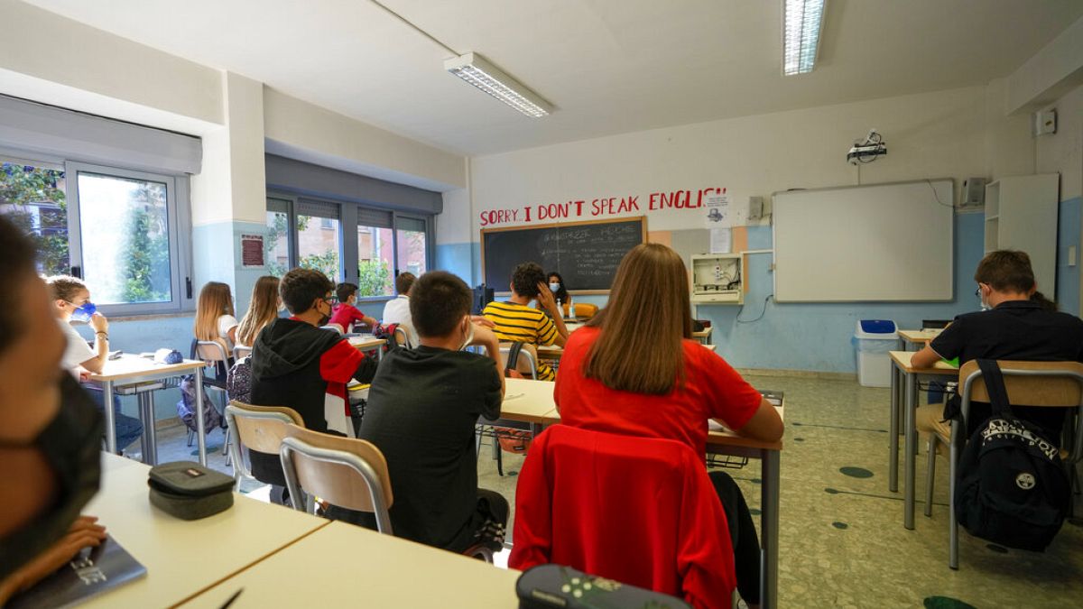 Σχολική τάξη γυμνασίου στη Ρώμη (φώτο αρχείου)