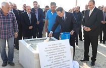 Ο Νίκος Αναστασιάδης στην  τελετή κατάθεσης του θεμέλιου λίθου του Maronite Sporting Centre
