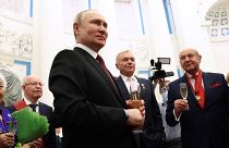 Vlagyimir Putyin orosz elnök 2022. december 20-án a Kremlben 