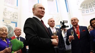 Vlagyimir Putyin orosz elnök 2022. december 20-án a Kremlben 
