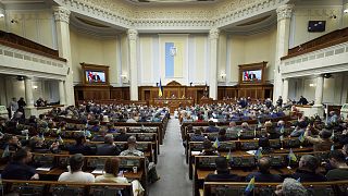 Archív fotó: ülésezik az ukrán parlament