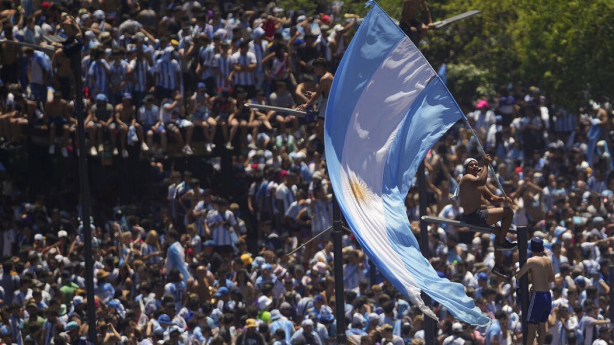 Millions lined the streets of the capital, Buenos Aires, to celebrate Argentina's world cup victory