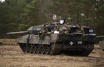 A német hadsereg egyik Leopard tankja